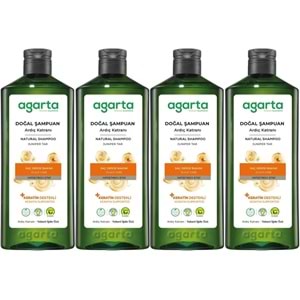 Agarta Doğal Şampuan 400 ML Ardıç Katranı ve Keratin (4 Lü Set)