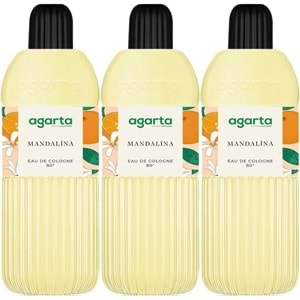 Agarta Kolonya 400 ML Mandalina 80 Derece Pet Şişe (3 Lü Set)