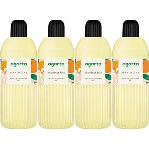 Agarta Kolonya 400 ML Mandalina 80 Derece Pet Şişe (4 Lü Set)
