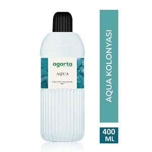 Agarta Kolonya 400 ML Aqua 80 Derece Pet Şişe (6 Lı Set)