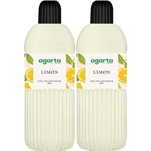 Agarta Kolonya 400 ML Limon 80 Derece Pet Şişe (2 Li Set)