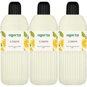 Agarta Kolonya 400 ML Limon 80 Derece Pet Şişe (3 Lü Set)
