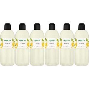 Agarta Kolonya 400 ML Limon 80 Derece Pet Şişe (6 Lı Set)
