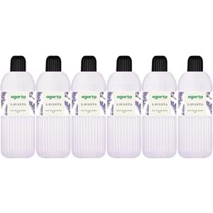Agarta Kolonya 400 ML Lavanta 80 Derece Pet Şişe (6 Lı Set)