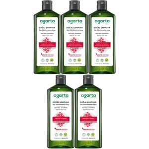 Agarta Doğal Şampuan 400 ML Saç Dökülmesine Karşı Çözüm (5 Li Set)