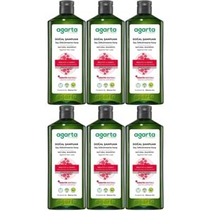 Agarta Doğal Şampuan 400 ML Saç Dökülmesine Karşı Çözüm (6 Lı Set)