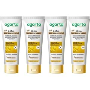 Agarta Doğal Güçlü Bakım Saç Güzelleştirici Krem 250 ML (4 Lü Set)