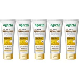 Agarta Doğal Güçlü Bakım Saç Güzelleştirici Krem 250 ML (5 Li Set)