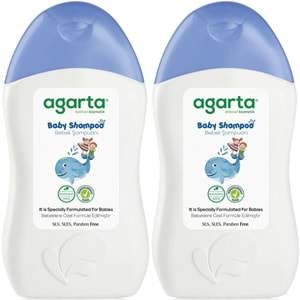 Agarta Doğal Erkek Bebek Çocuk Şampuanı Saç ve Vücut 400 ML (2 Li Set)