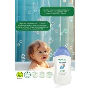 Agarta Doğal Erkek Bebek Çocuk Şampuanı Saç ve Vücut 400 ML (2 Li Set)