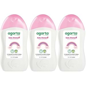 Agarta Doğal Kız Bebek Çocuk Şampuanı Saç ve Vücut 400 ML (3 Lü Set)