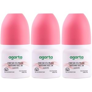 Agarta Roll-On Kadın 50 ML Fresh Flower Sensatıon (24 Saat Etkili Ter Kokusu Önleyici) (3 Lü Set)