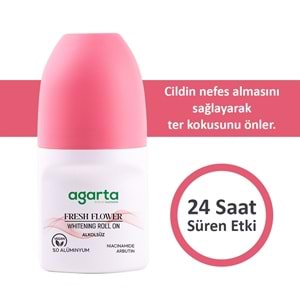 Agarta Roll-On Kadın 50 ML Fresh Flower Sensatıon (24 Saat Etkili Ter Kokusu Önleyici) (3 Lü Set)