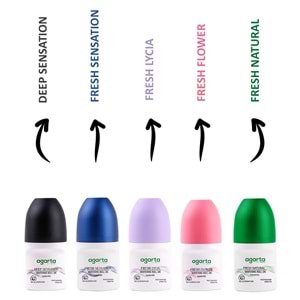 Agarta Roll-On Kadın 50 ML Fresh Flower Sensatıon (24 Saat Etkili Ter Kokusu Önleyici) (3 Lü Set)