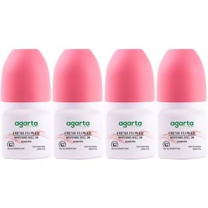 Agarta Roll-On Kadın 50 ML Fresh Flower Sensatıon (24 Saat Etkili Ter Kokusu Önleyici) (4 Lü Set)