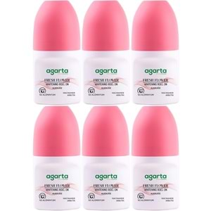 Agarta Roll-On Kadın 50 ML Fresh Flower Sensatıon (24 Saat Etkili Ter Kokusu Önleyici) (6 Lı Set)