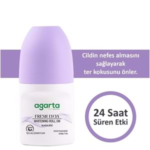 Agarta Roll-On Kadın 50 ML Fresh Lycıa Sensatıon (24 Saat Etkili Ter Kokusu Önleyici) (5 Li Set)