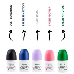 Agarta Roll-On Erkek 50 ML Patchoulı Deep Sensatıon (24 Saat Etkili Ter Kokusu Önleyici) (6 Lı Set)