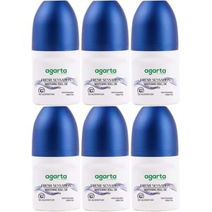 Agarta Roll-On Erkek 50 ML Fresh Sensatıon (24 Saat Etkili Ter Kokusu Önleyici) (6 Lı Set)