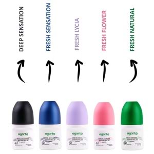 Agarta Roll-On Erkek 50 ML Fresh Sensatıon (24 Saat Etkili Ter Kokusu Önleyici) (6 Lı Set)