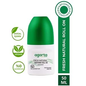 Agarta Roll-On Unisex 50 ML Parfümsüz Natural (24 Saat Etkili Ter Kokusu Önleyici) (3 Lü Set)