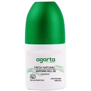 Agarta Roll-On Unisex 50 ML Parfümsüz Natural (24 Saat Etkili Ter Kokusu Önleyici) (6 Lı Set)