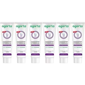 Agarta Doğal Tam koruma Diş Macunu 90 ML Hassasiyet & Ferahlık (6 Lı Set)