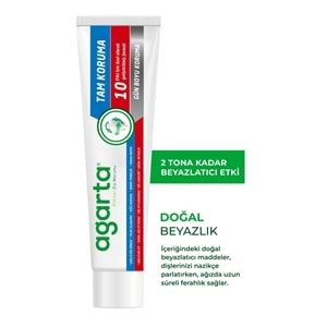 Agarta Doğal Tam koruma Diş Macunu 75 ML Gün Boyu Koruma & Diş Eti Bakımı 90 ML (Karma 2 Li Set)
