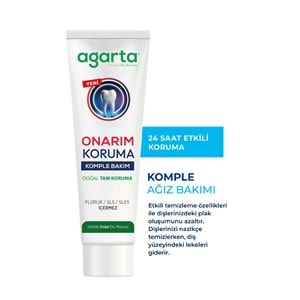 Agarta Doğal Tam koruma Diş Macunu 90 ML Diş Eti Bakımı & Onarım - Koruma 90 ML (Karma 2 Li Set)