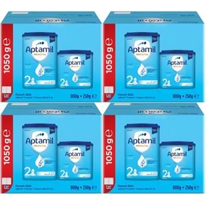 Nutrıcıa Aptamil Pronutra 1050GR (800+250GR) Devam Sütü No:2 (6-9 Ay) Avantaj Pk (4 Lü Set)