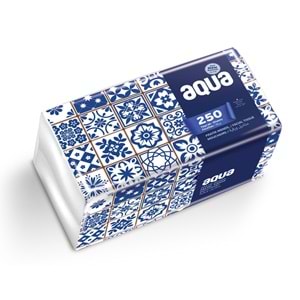 Aqua Pratik Mendil 250 Yaprak Tekli Pk (6 Lı Set)