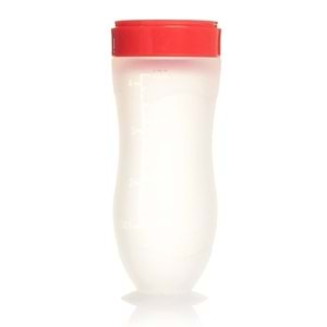 Bebedor Silikon Kaşıklı Biberon 120ML +6 Ay Şeffaf (Kod:7509) (5 Li Set)