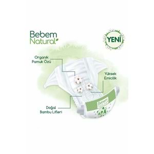 Bebem Bebek Bezi Natural 6 Beden 15+ KG Extra Large 256 Adet Avantaj Ultra Fırsat Pk