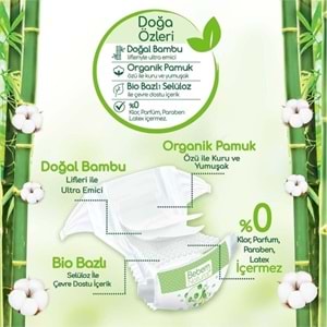 Bebem Bebek Bezi Natural 3 Beden 4-9 KG Midi 112 Adet Ekonomik Fırsat Pk