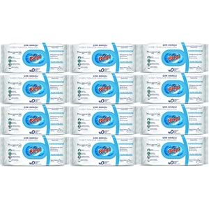 Bingo Clean Yüzey Temizlik Havlusu 96 Yaprak Beyaz Sabun Plastik Kapaklı (12 Li Set) 1152 Yaprak