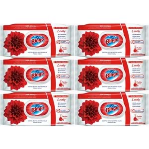 Bingo Clean Yüzey Temizlik Havlusu 96 Yaprak Sevilen Kokular Lovely - Gül (6 Lı Set) 576 Yaprak