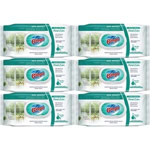 Bingo Clean Yüzey Temizlik Havlusu 96 Yaprak Sevilen Kokular Ferah Evim (6 Lı Set) 576 Yaprak