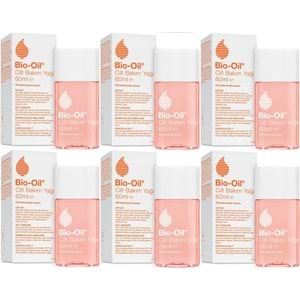 Bio-Oil Çatlak Oluşumunu Önleyici Cilt Bakım Yağı 60ML (Yeni Formül) (6 Lı Set)