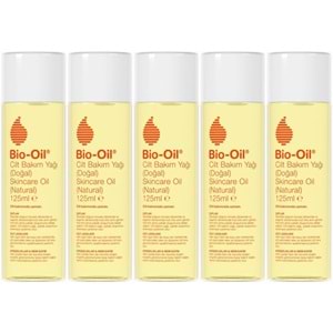 Bio-Oil %100 Natural Çatlak & Leke Karşıtı Nemlendirici Doğal Cilt Bakım Yağı 125ML (5 Li Set)