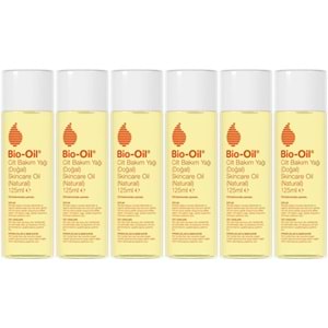 Bio-Oil %100 Natural Çatlak & Leke Karşıtı Nemlendirici Doğal Cilt Bakım Yağı 125ML (6 Lı Set)