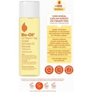 Bio-Oil %100 Natural Çatlak & Leke Karşıtı Nemlendirici Doğal Cilt Bakım Yağı 125ML (6 Lı Set)