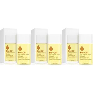 Bio-Oil %100 Natural Çatlak Karşıtı & Leke Karşıtı Nemlendirici Doğal Cilt Bakım Yağı 60ML (3Lü Set)