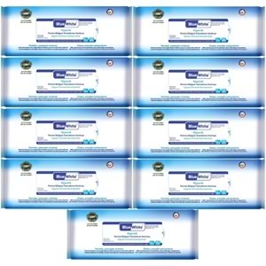 BlueWhite Yetişkin Perine Bölgesi Temizleme Mendil-Havlusu (9 lu set) 50 Yaprak Hijyenik