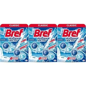 Bref Power Aktiv Klozet Bloğu Okyanus Kokulu (3 Lü Set) (3PK*1)