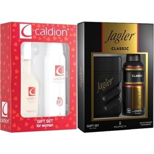 Caldion Parfüm Seti Kadın 100ML Classic & Jagler Erkek 90ML Classic + Deodorant (Karma 2 Li Set)