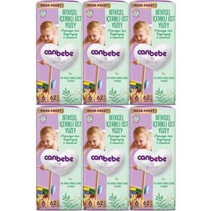 Canbebe Bebek Bezi 6 Beden 15-27 KG Exstra large 372 Adet MeGa Ekstra Fırsat Pk
