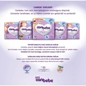 Canbebe Bebek Bezi 6 Beden 15-27 KG Extra Large 64 Adet Ekonomik Fırsat Pk