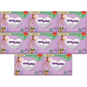 Canbebe Bebek Bezi 6 Beden 15-27 KG Extra Large 256 Adet Dev Ekonomik Fırsat Pk