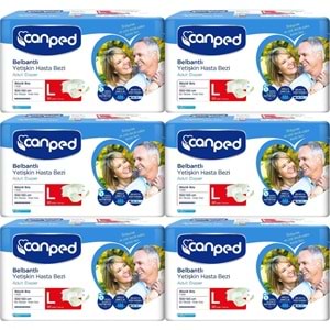 Canped Yetişkin Bezi Bel Bantlı Polietilen L - Büyük - Large 180 Adet
