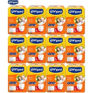Canped Emici Külot Yetişkin Bezi Büyük-Large 96 Adet (12Pk*8)